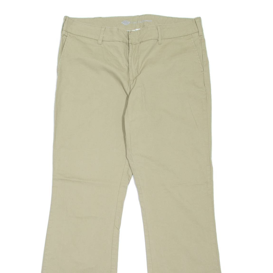 DICKIES Workwear Womens Trousers Beige Slim Bootcut W34 L33