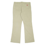 DICKIES Workwear Womens Trousers Beige Slim Bootcut W34 L33
