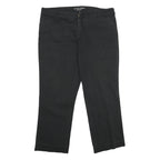 DICKIES Womens Black Cotton Blend Relaxed Straight Trousers W40 L30 Workwear