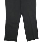 DICKIES Womens Black Cotton Blend Relaxed Straight Trousers W40 L30 Workwear