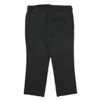DICKIES Womens Black Cotton Blend Relaxed Straight Trousers W40 L30 Workwear