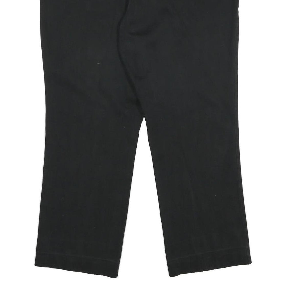 DICKIES Womens Black Cotton Blend Relaxed Straight Trousers W40 L30 Workwear