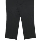 DICKIES Womens Black Cotton Blend Relaxed Straight Trousers W40 L30 Workwear