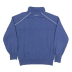 JOULES Womens Blue Sports Club Patterned Zip Neck Basic Knit UK 14 Jumper