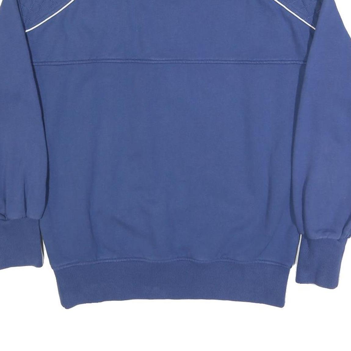 JOULES Womens Blue Sports Club Patterned Zip Neck Basic Knit UK 14 Jumper