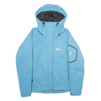 JACK WOLFSKIN Womens Blue Outdoor Jacket XL Polyester Hooded Zip Pocket