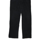 ASPIRIN BOY Mens Cotton Blend Black Regular Straight Trousers W28 L32 Casual Zip