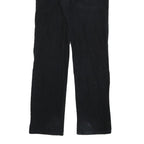 ASPIRIN BOY Mens Cotton Blend Black Regular Straight Trousers W28 L32 Casual Zip