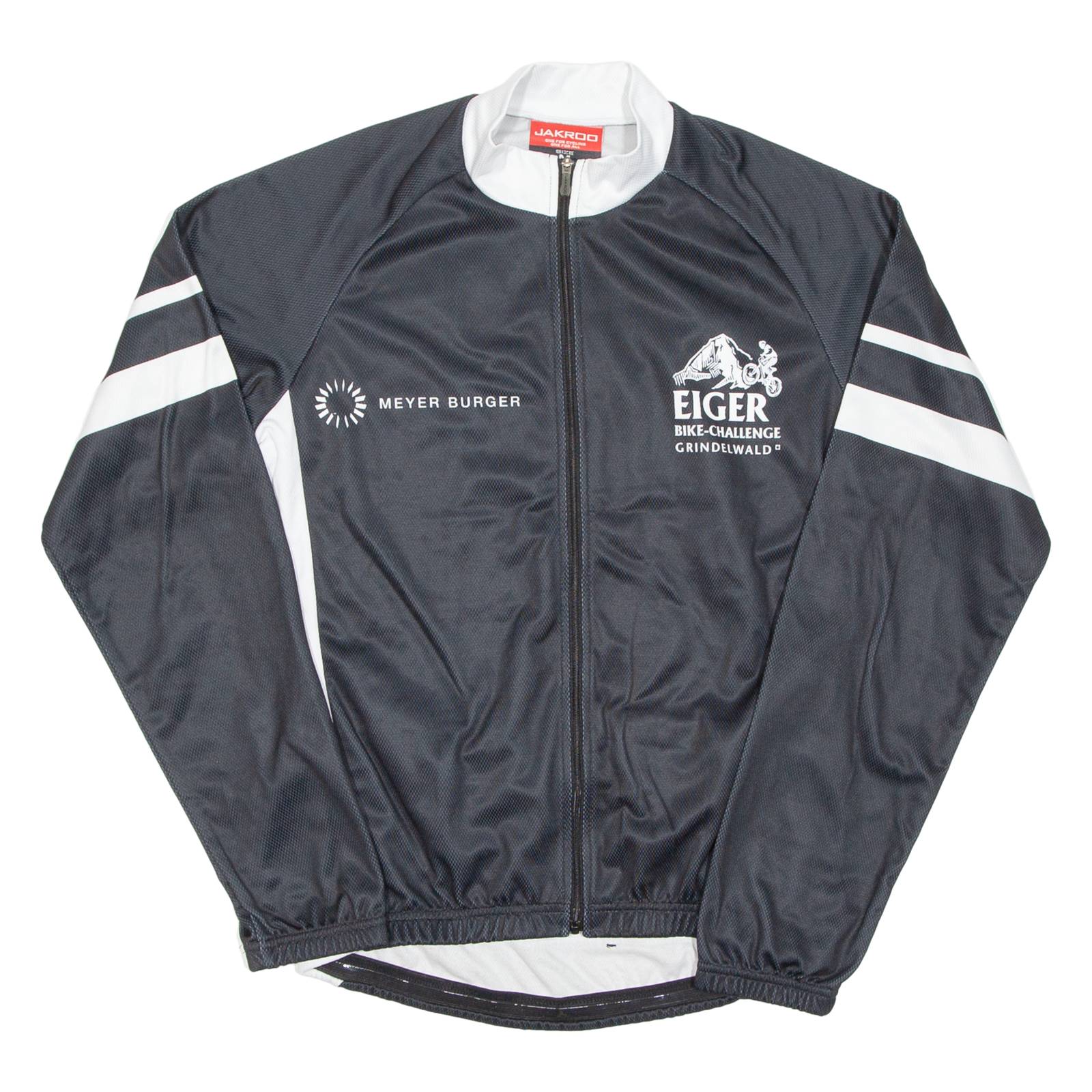JACKAROO Cycling Mens Jersey Black Long Sleeve Full Zip M