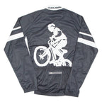 JACKAROO Cycling Mens Jersey Black Long Sleeve Full Zip M