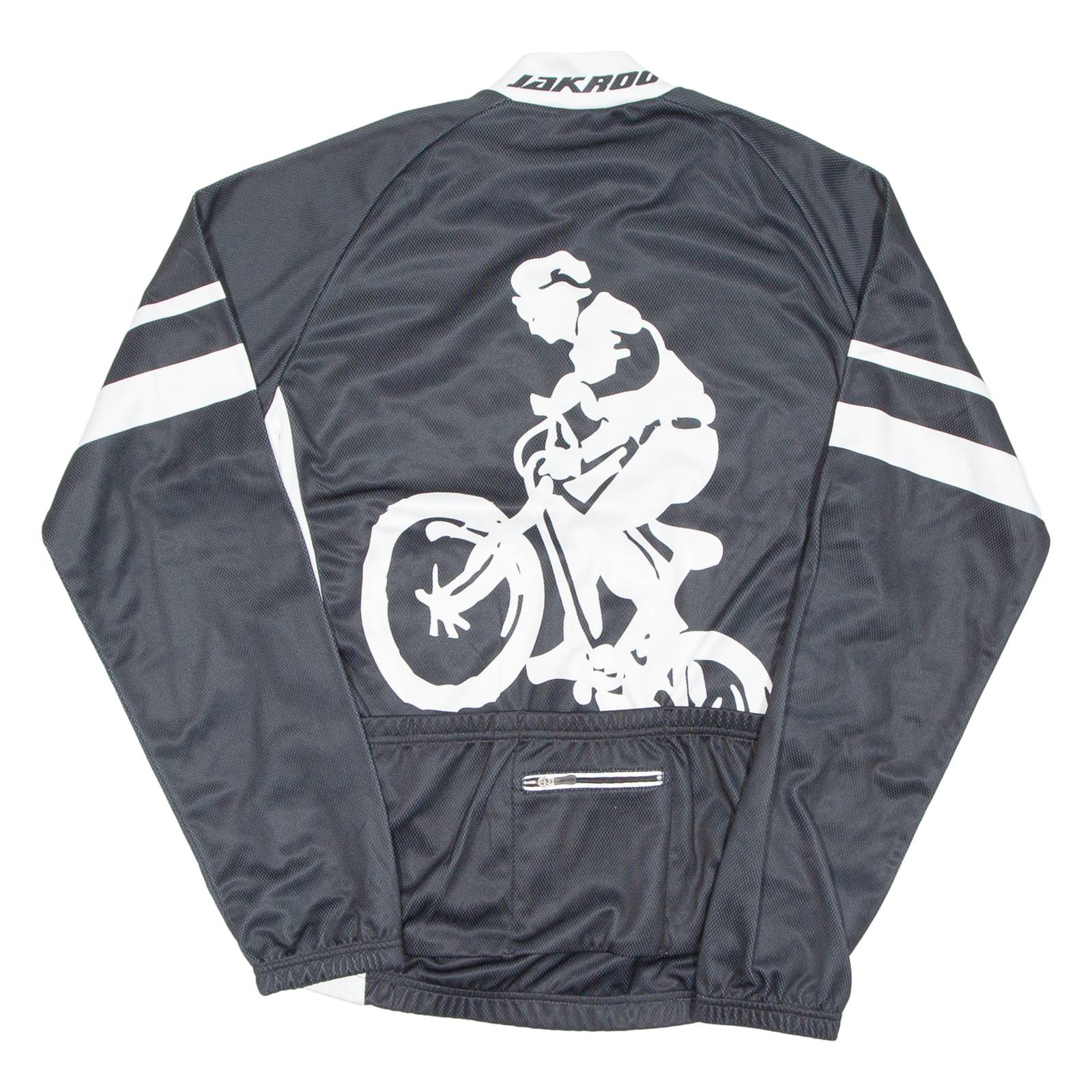 JACKAROO Cycling Mens Jersey Black Long Sleeve Full Zip M