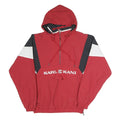 KARL KANI Mens Red Black & White Half Zip Jacket S Polyester Blend Colourblock