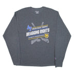 CHAMPION Air Force Vs Colorado College Mens T-Shirt Grey Long Sleeve USA L