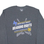 CHAMPION Air Force Vs Colorado College Mens T-Shirt Grey Long Sleeve USA L