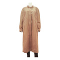 Womens Beige Button Front Long Sleeve Classic Jacket UK 18 Polyester Blend Plain