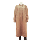 Womens Beige Button Front Long Sleeve Classic Jacket UK 18 Polyester Blend Plain