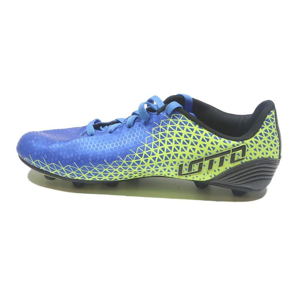 LOTTO Mens Lace-Up Football Boots Blue & Yellow Synthetic UK 7.5 Football Sports