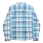 PATAGONIA Mens Blue & White Plaid Shirt M Cotton Long Sleeve Casual Outdoor