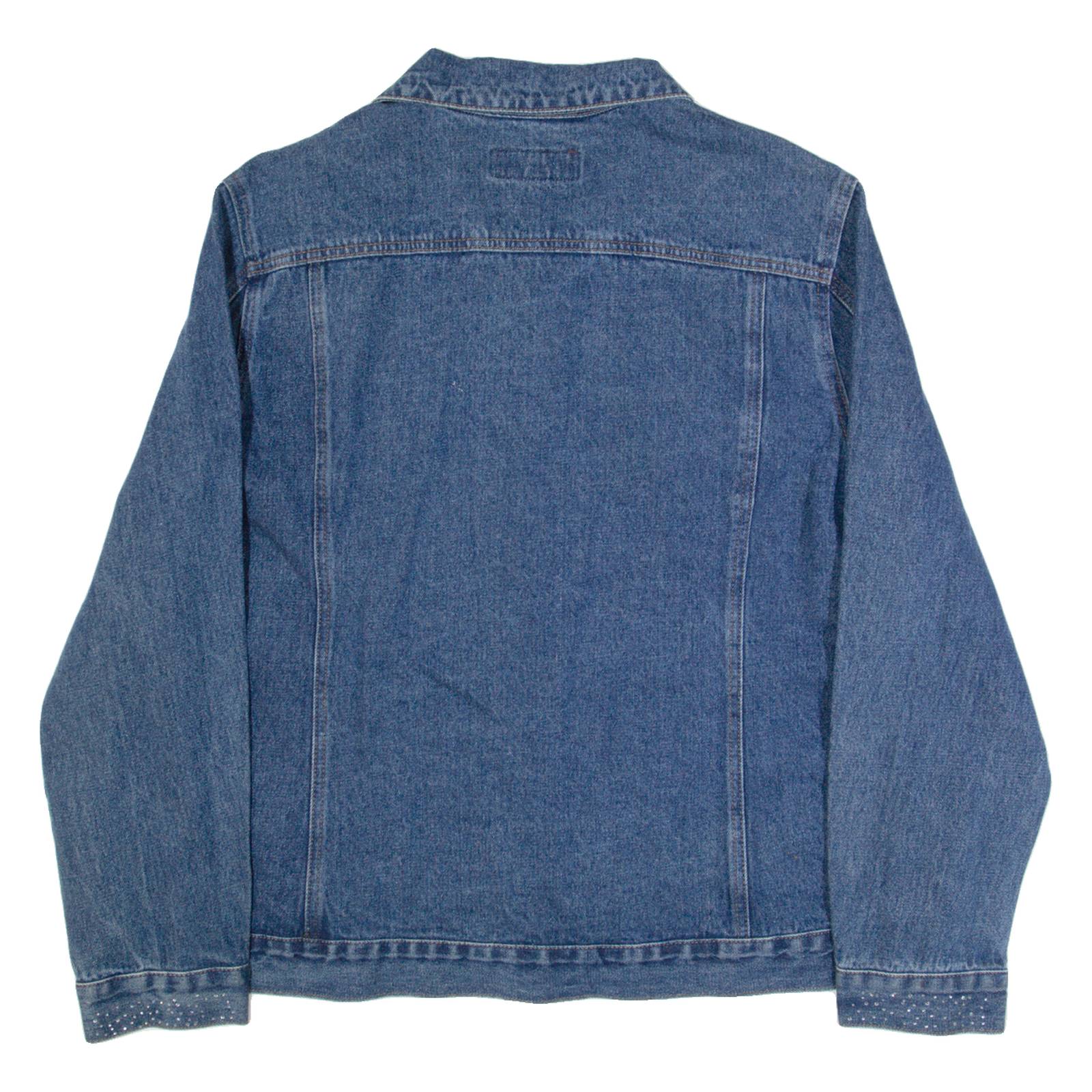 PORT AUTHORITY Womens Denim Jacket Blue 90s XL