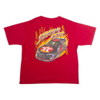 CHASE AUTHENTICS Casey Mears #42 'Shooting Star' NASCAR Mens T-Shirt Red USA XL