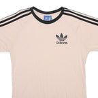 ADIDAS Mens White & Black Classic T-Shirt XL Short Sleeve Crew Neck Logo