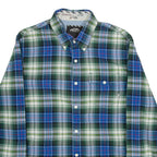 VANS Mens Shirt Blue Check Long Sleeve M