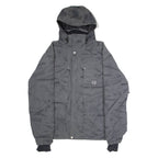 CARHARTT Slush Mens Ski Coat Grey Nylon Hooded Spotted XL