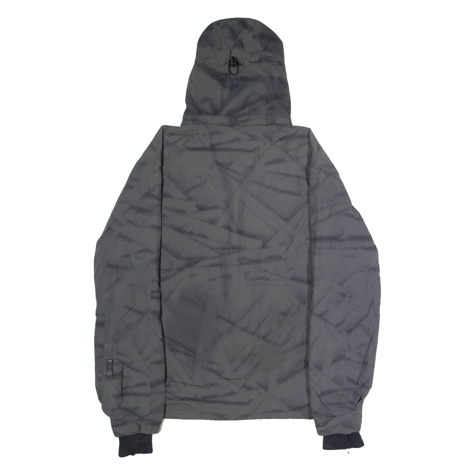 CARHARTT Slush Mens Ski Coat Grey Nylon Hooded Spotted XL
