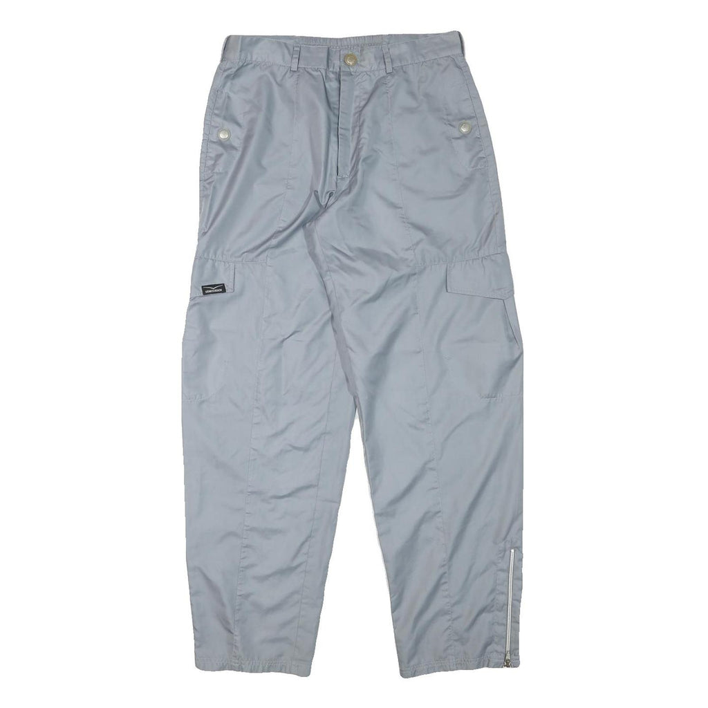 VENICE BEACH Mens Polyester Blend Grey Relaxed Tapered Trousers W30 L31 Casual