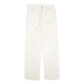 CARHARTT Mens Relaxed White Cotton Blend Trousers W32 L34 Workwear Zip Closure