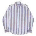 TED BAKER Mens Shirt Blue Striped Long Sleeve M