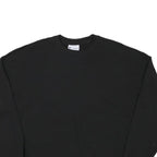 CHAMPION Womens Black Sweatshirt Crew Neck L Cotton Blend Pullover Casual