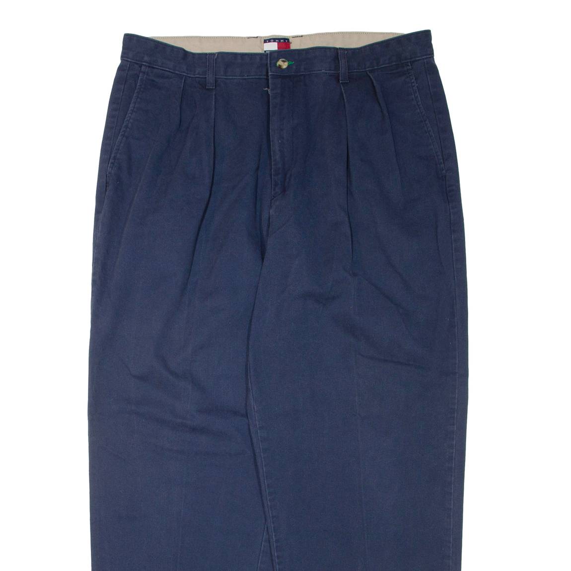 TOMMY HILFIGER Womens Trousers Blue Regular Tapered W38 L30