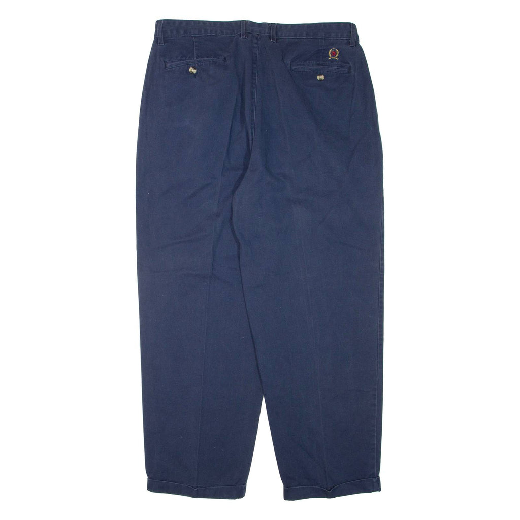 TOMMY HILFIGER Womens Trousers Blue Regular Tapered W38 L30