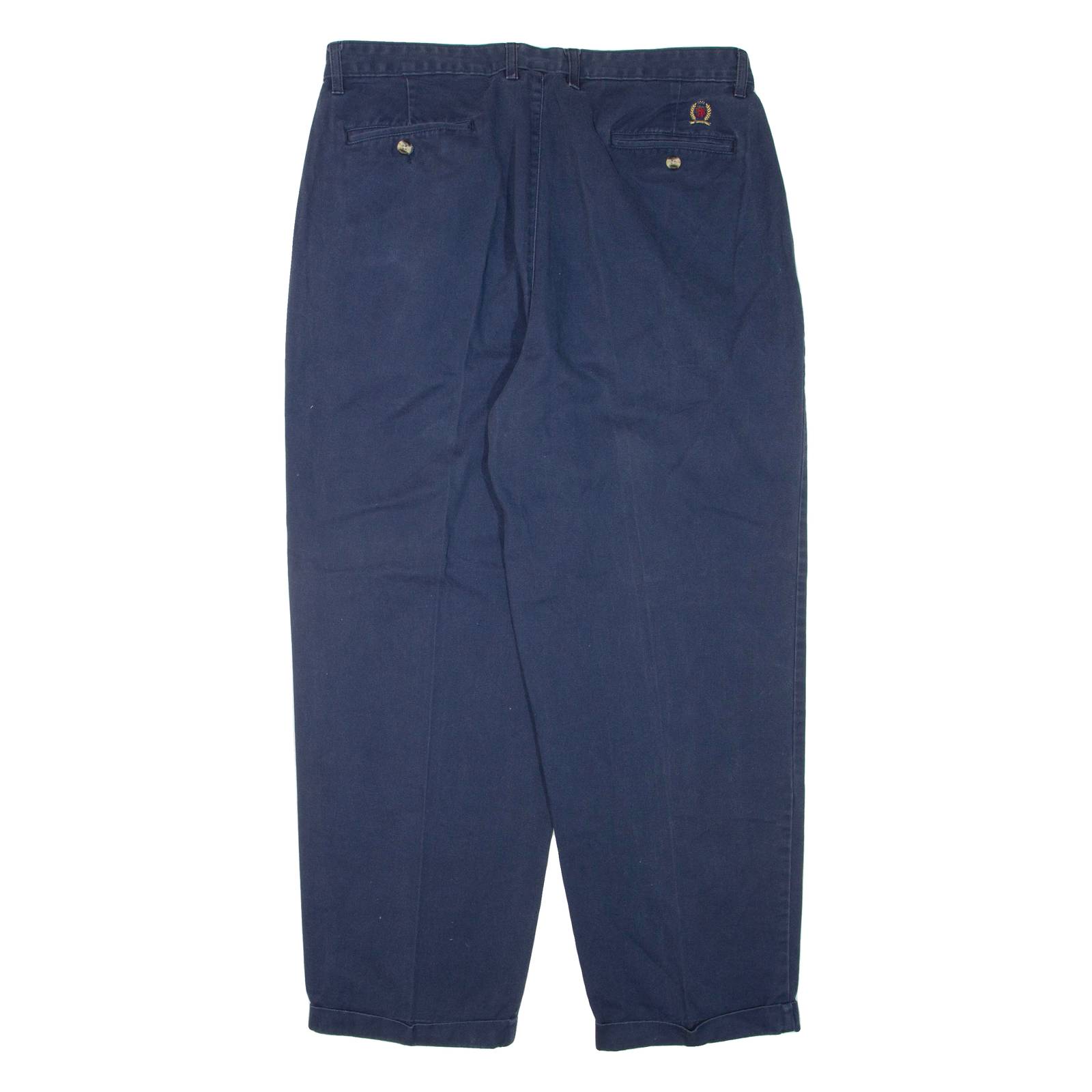 TOMMY HILFIGER Womens Trousers Blue Regular Tapered W38 L30