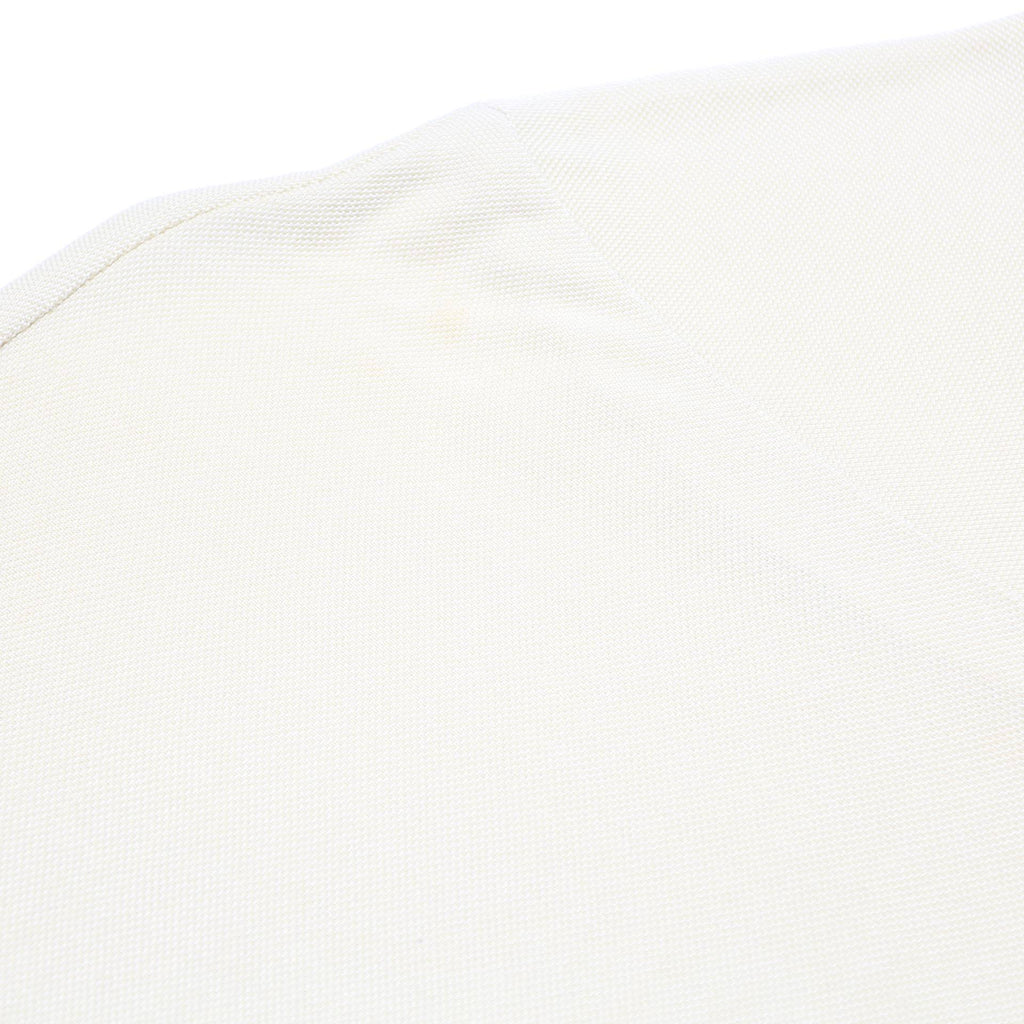 GYMNASIUM Mens Cream Polo Shirt 2XL Short Sleeve Plain Cotton Blend Zip Collar