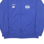 ADIDAS Mens Blue Hellas Track Jacket XL Polyester Plain Zip Sportswear