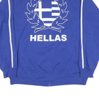ADIDAS Mens Blue Hellas Track Jacket XL Polyester Plain Zip Sportswear