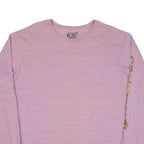 CARHARTT Loose Fit Womens T-Shirt Pink Long Sleeve 2XL