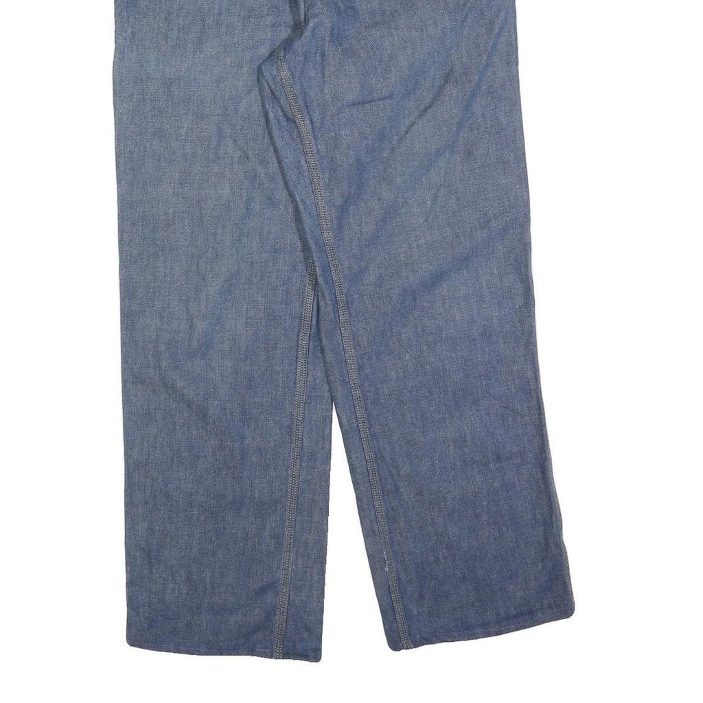 CARHARTT Mens Regular Fit Blue Denim Zip Closure Jeans W34 L32 Workwear