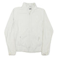 THE NORTH FACE Womens White Fleece Jacket S Polyester Blend Zip Outdoor Casual
