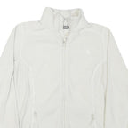 THE NORTH FACE Womens White Fleece Jacket S Polyester Blend Zip Outdoor Casual