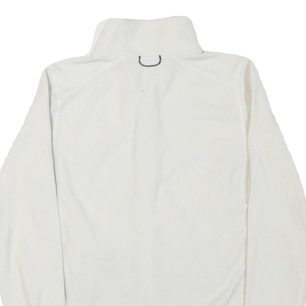 THE NORTH FACE Womens White Fleece Jacket S Polyester Blend Zip Outdoor Casual