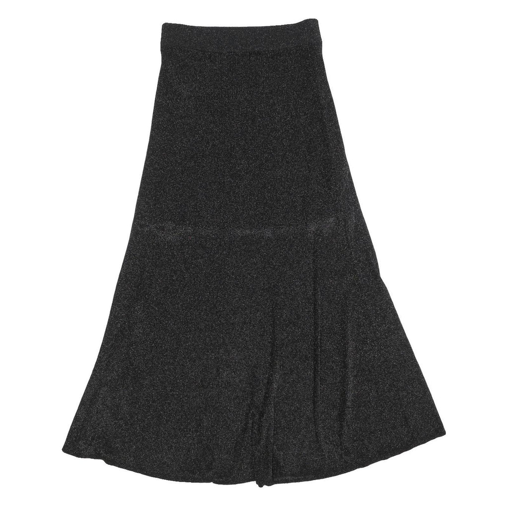 COS Womens Black Flare Midi Polyester Blend Skirt Size S Elegant Stretch