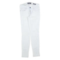 GUESS Womens Jeans White Slim Skinny Denim Light W27 L28 Zip Pockets Casual