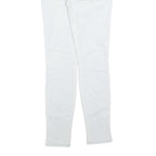 GUESS Womens Jeans White Slim Skinny Denim Light W27 L28 Zip Pockets Casual