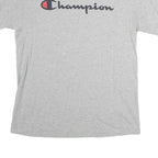CHAMPION Mens Grey Cotton Graphic T-Shirt M Short Sleeve Crew Neck Casual Wear