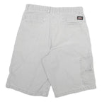 DICKIES Mens Shorts Grey Casual L W30 Cotton Blend Workwear Pockets