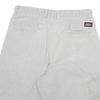 DICKIES Mens Shorts Grey Casual L W30 Cotton Blend Workwear Pockets
