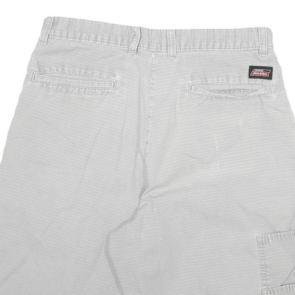 DICKIES Mens Shorts Grey Casual L W30 Cotton Blend Workwear Pockets